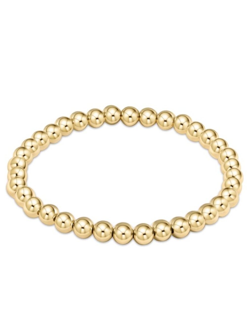 New Enewton Classic 14kt Gold-filled 5mm Beads Stretch Stacked Bracelet